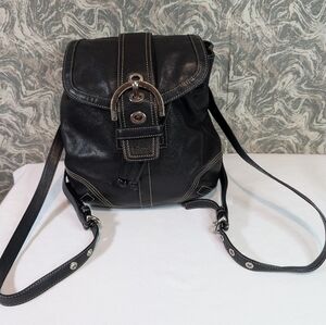 Vintage Coach Soho Drawstring Backpack Bucket Bag